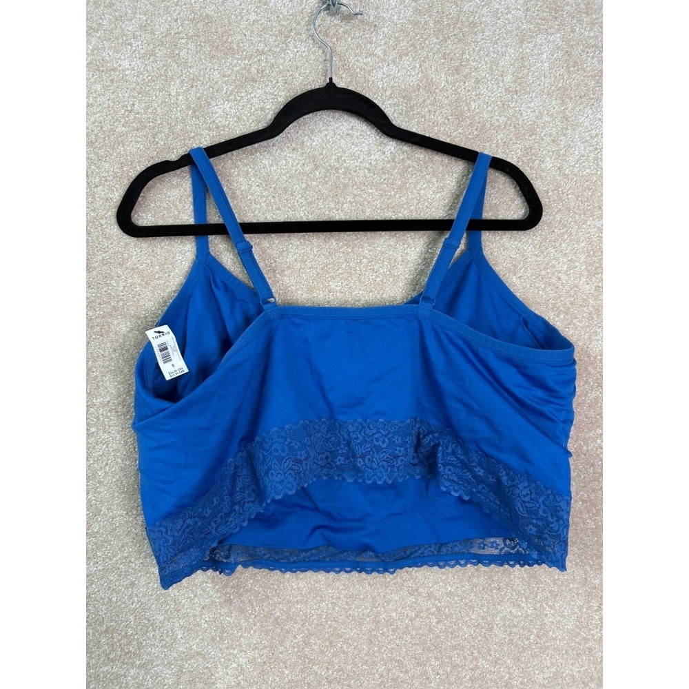 Torrid Blue Bralette w/ Lace Trim - Picture 5 of 5